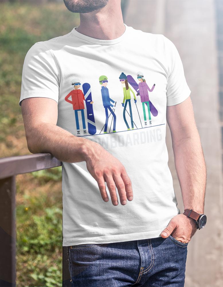 Snowboarding T-Shirt - (style 3)