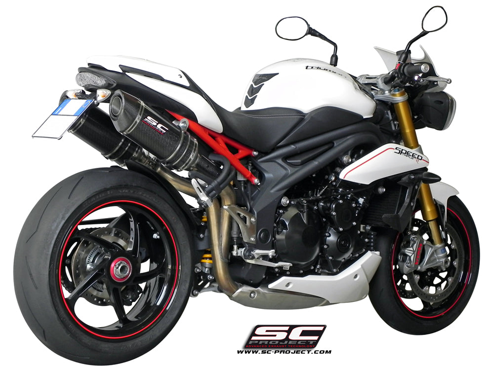 SC Project Oval Exhaust for TRIUMPH SPEED TRIPLE 1050 (2011-15)