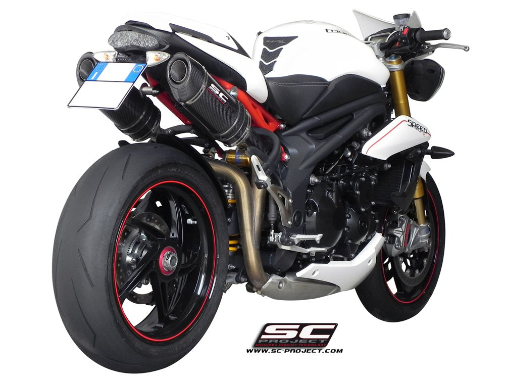 SC Project Oval Exhaust for TRIUMPH SPEED TRIPLE 1050 (2011-15)