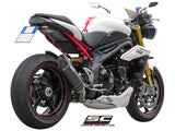 SC Project Oval Lower Position Exhaust for TRIUMPH SPEED TRIPLE 1050 (2011-15)