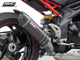 SC Project Oval Lower Position Exhaust for TRIUMPH SPEED TRIPLE 1050 (2011-15)
