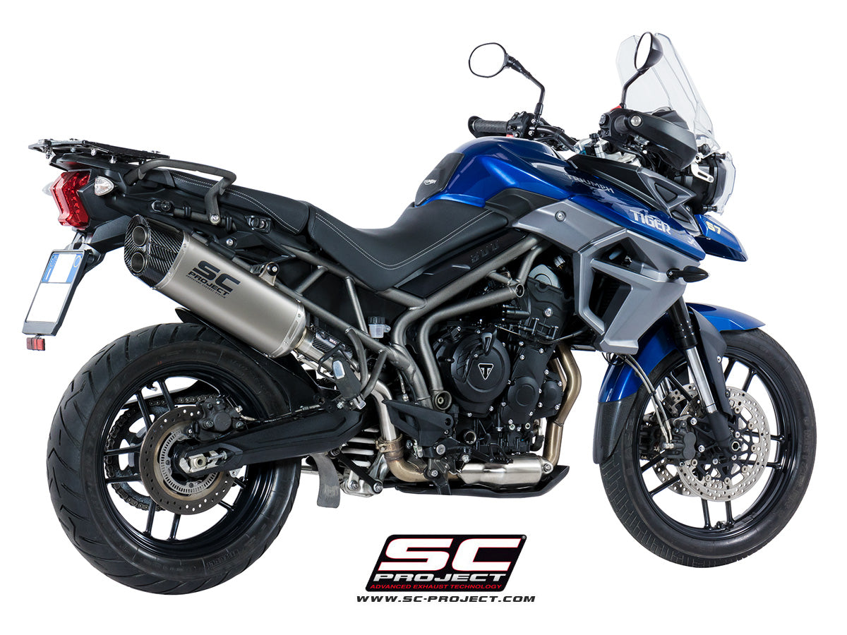 SC Project Adventure Slip-On Exhaust For Triumph Tiger 800 (2017-20)