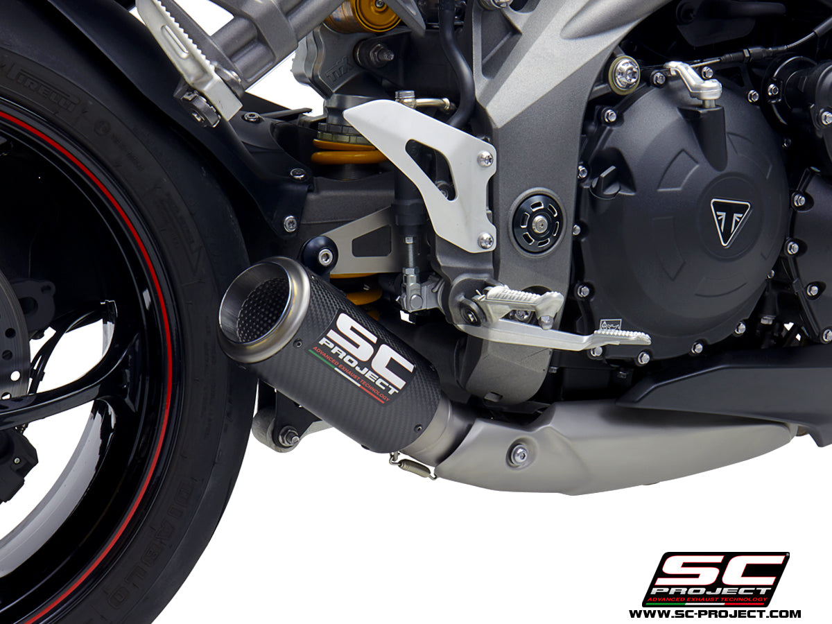 SC Project CR-T Slip-On Exhaust for Triumph Speed Triple RS