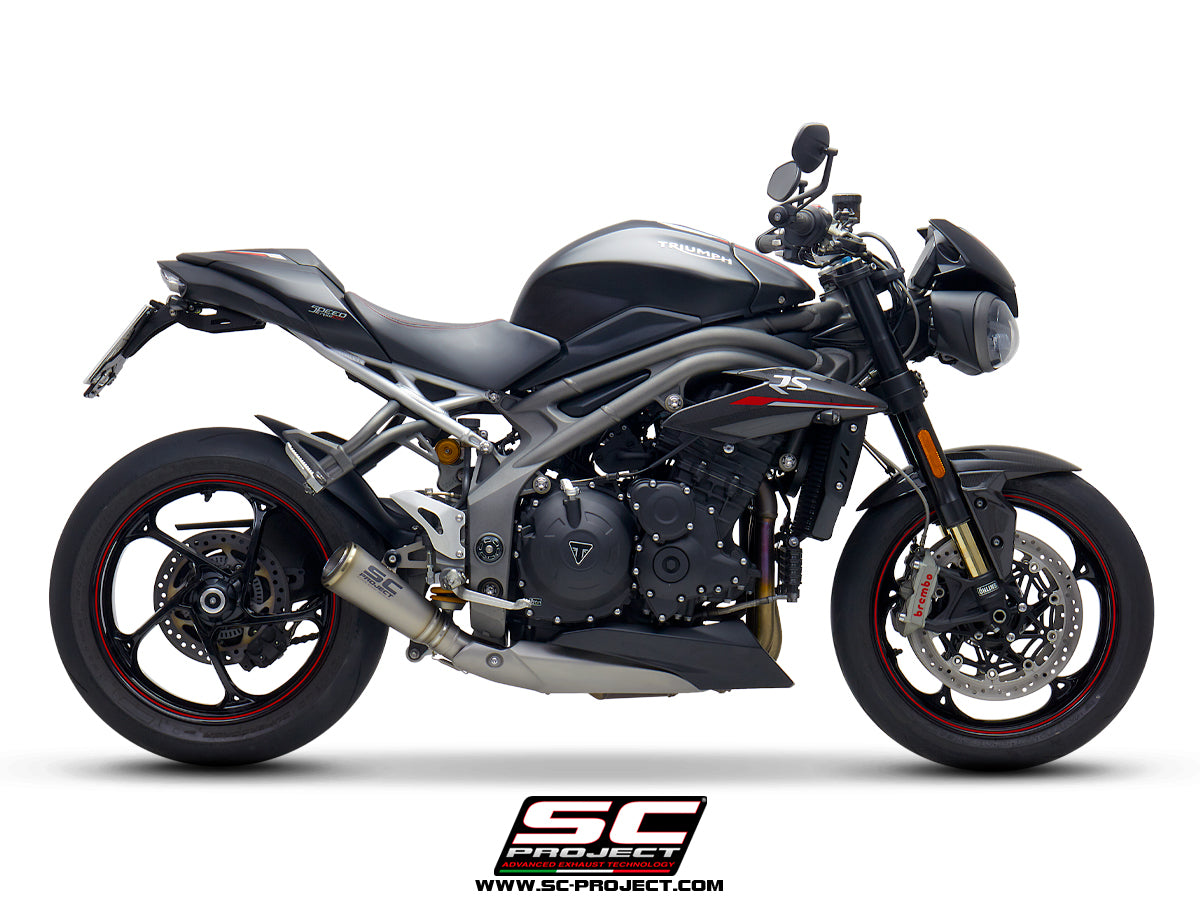 SC Project S1-GP Slip-On Exhaust for Triumph Speed Triple RS