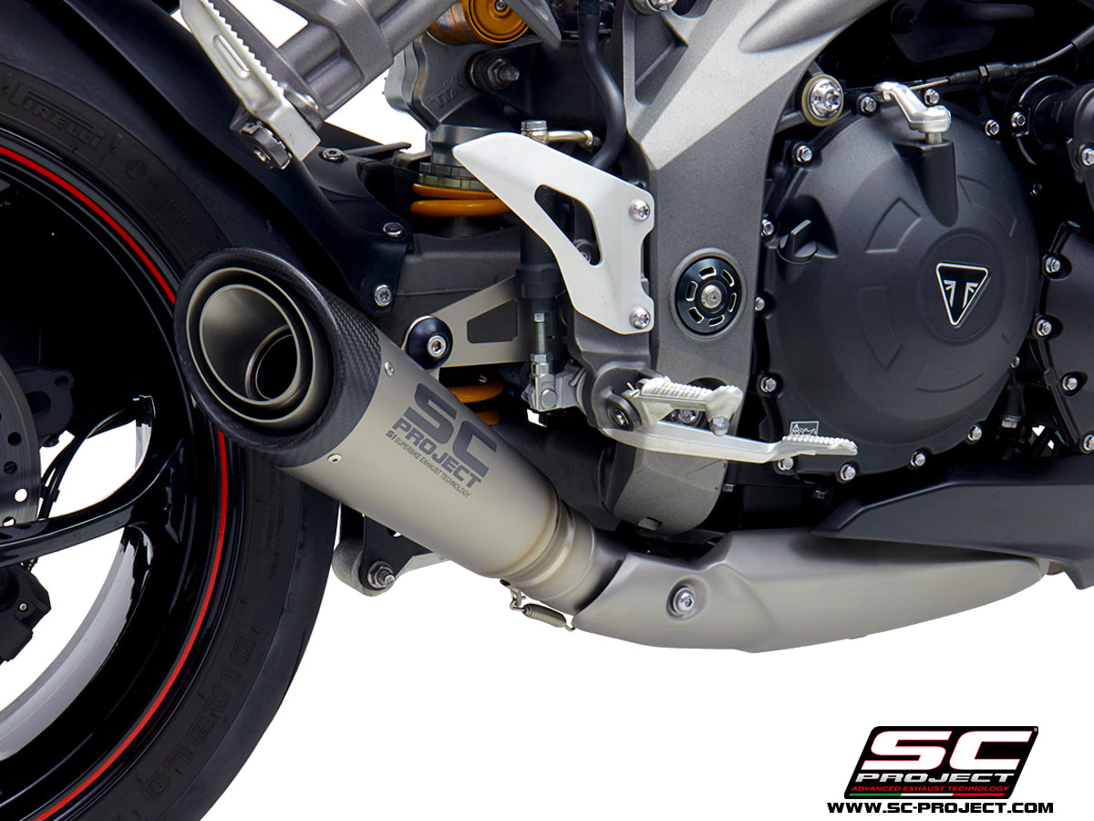 SC Project S1 Slip-On Exhaust for Triumph Speed Triple RS