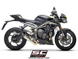 SC Project S1 Slip-On Exhaust for Triumph Street Triple RS 2020-22