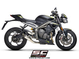 SC Project S1 Slip-On Exhaust For Triumph Street Triple RS 2020-22
