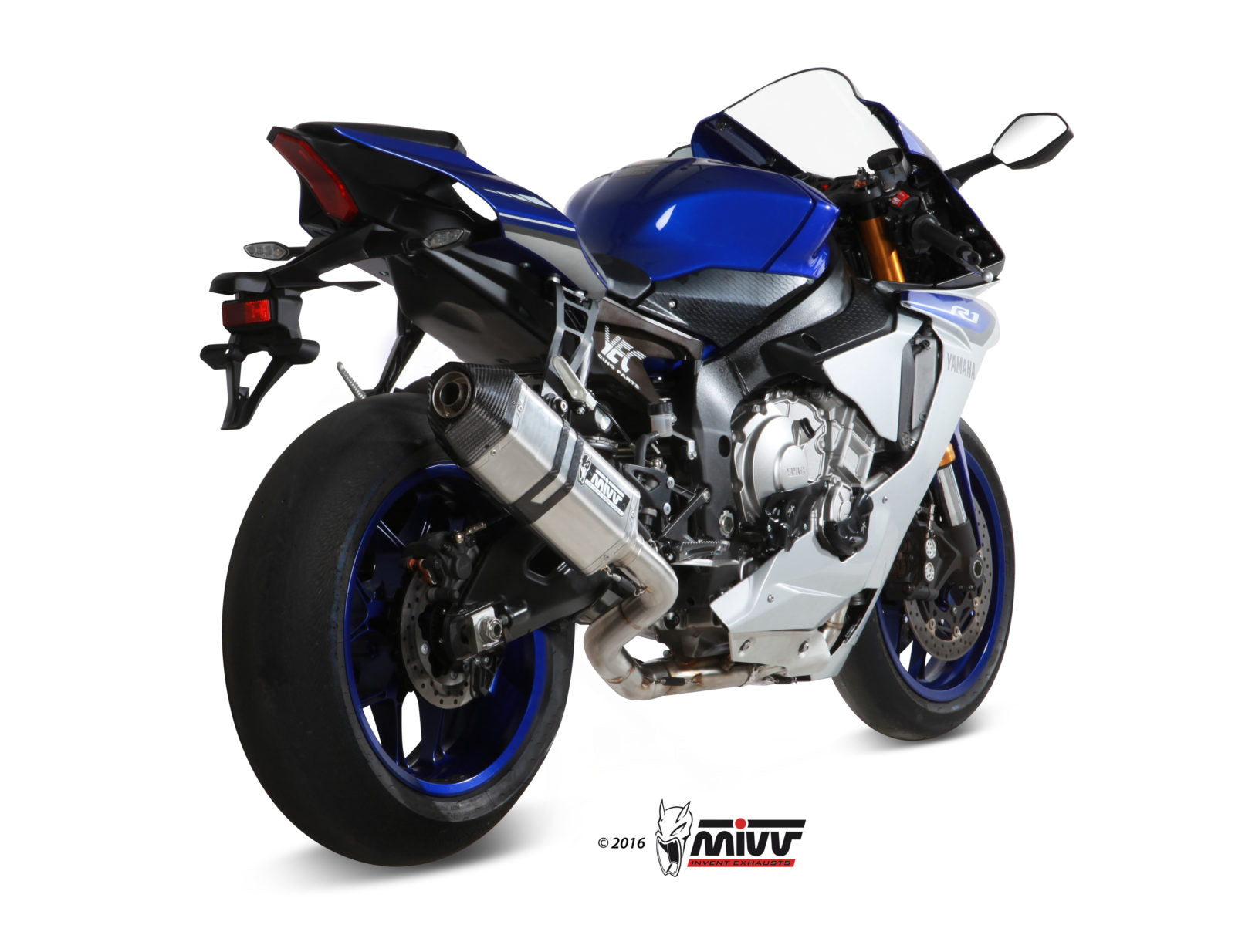 Mivv Stainless Steel Full Exhaust System for Yamaha R1 2015-22
