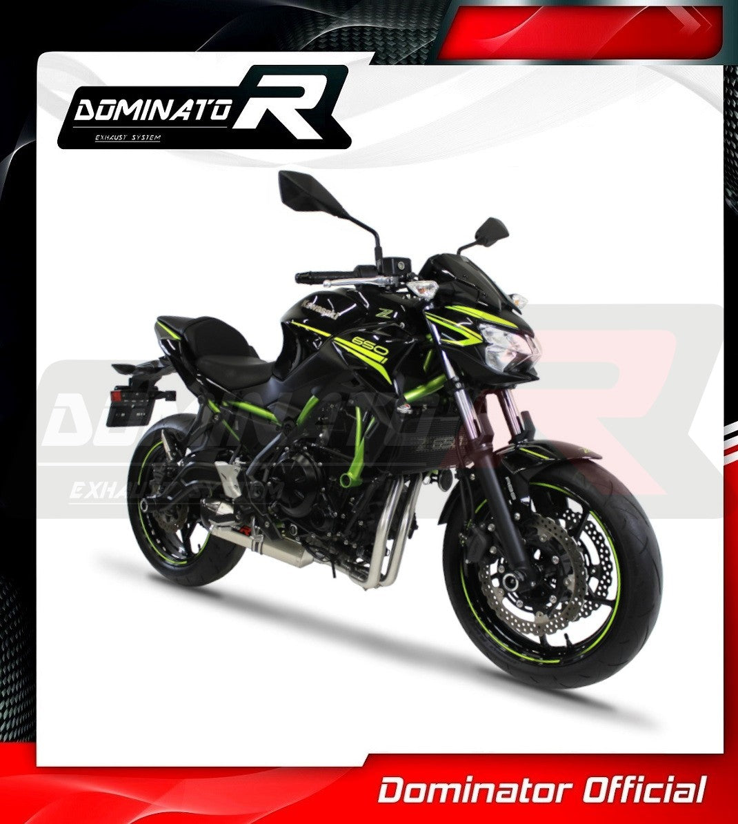 Dominator HP1 Full Exhaust System for Kawasaki Z650 2017-22