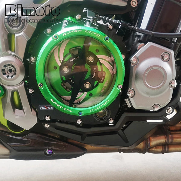 CNC Racing Clear Clutch Cover Spring Retainer R for Kawasaki