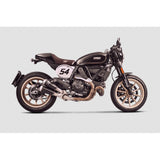 Akrapovic Titanium Slip-on Exhaust (with catalytic) for DUCATI SCRAMBLER CAFÉ RACER 2018