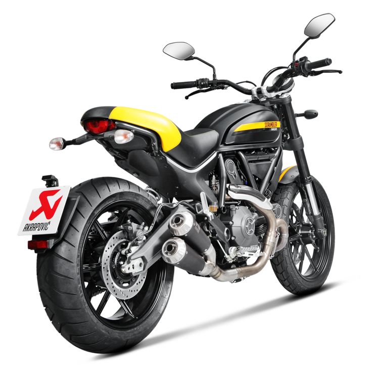 Akrapovic Titanium Slip-on Exhaust for DUCATI SCRAMBLER CAFÉ RACER 2018