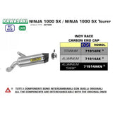 Arrow Indy-Race Aluminium Slip-On Exhaust for Kawasaki Ninja 1000 2020