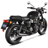 LeoVince Classic Racer Slip-On Exhaust for Triumph Bonneville T100