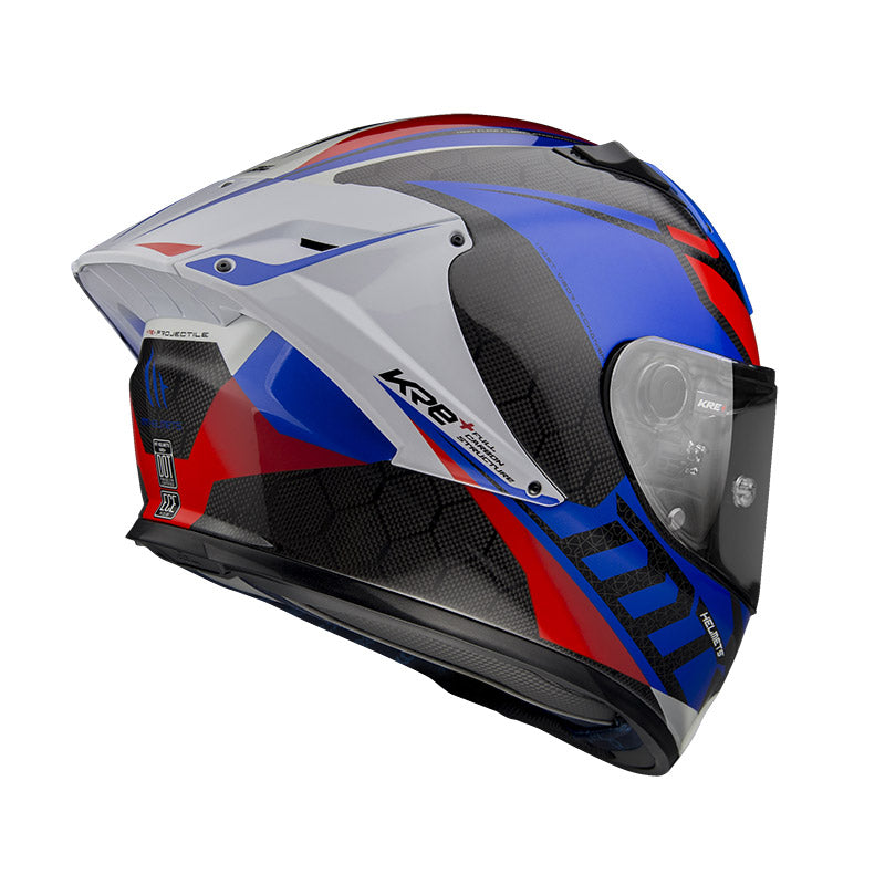 MT Helmets Kre Plus Carbon Projectile D7 Helmet - Blue
