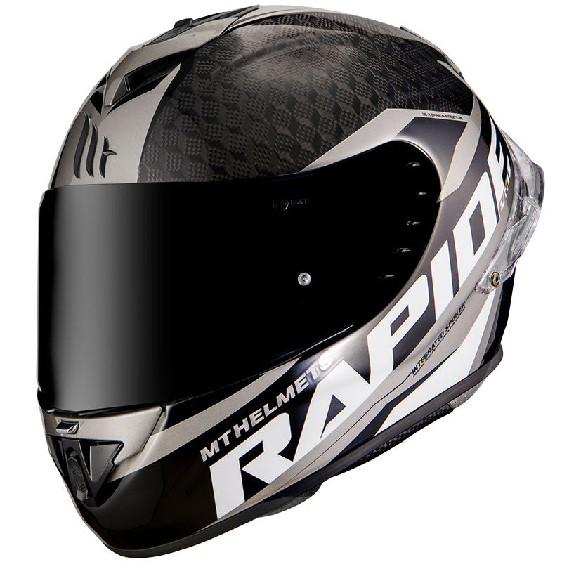 MT Helmets Rapide Pro Carbon C2 Helmet - Black Grey