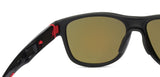 Oakley Matte Black Red Yellow Mirror 4 Unisex Sunglasses