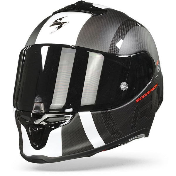 Scorpion Exo R1 Carbon Air Mg Matt Black White Helmet