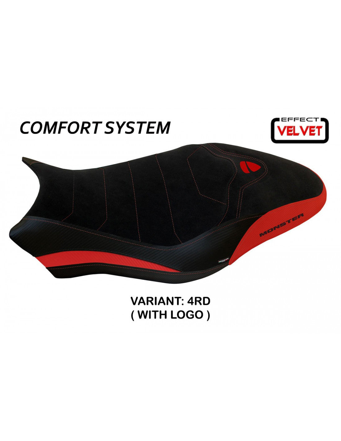 Tappezzeria Ovada 1 Velvet Comfort System Seat Cover for Ducati Monster 797