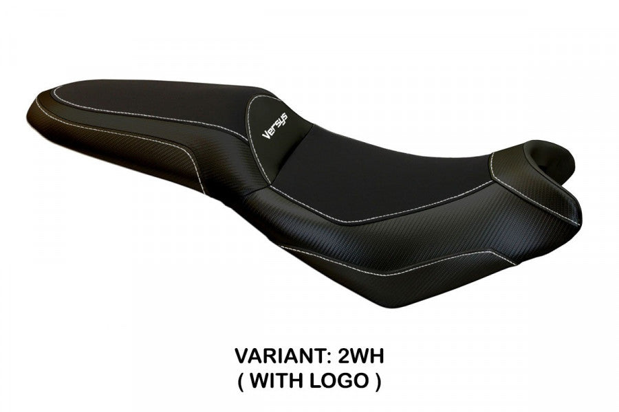 Tappezzeria Elba Total Black Seat Cover for Kawasaki Versys 650