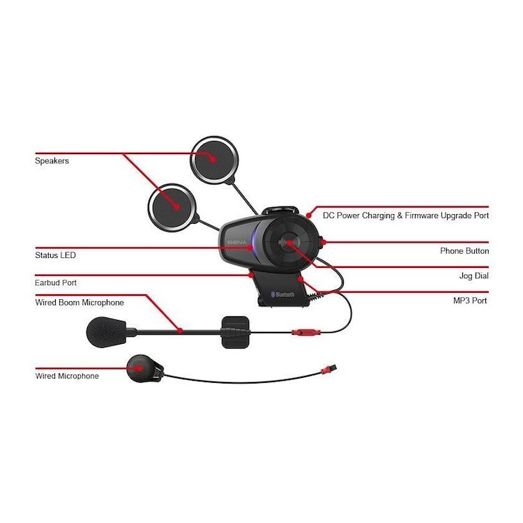 Sena 10S Bluetooth Headset - Dual Pack