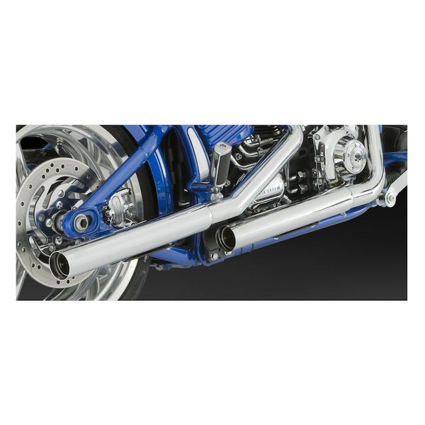 Vance & Hines 2 Straightshots HS Slip-On Mufflers For Harley