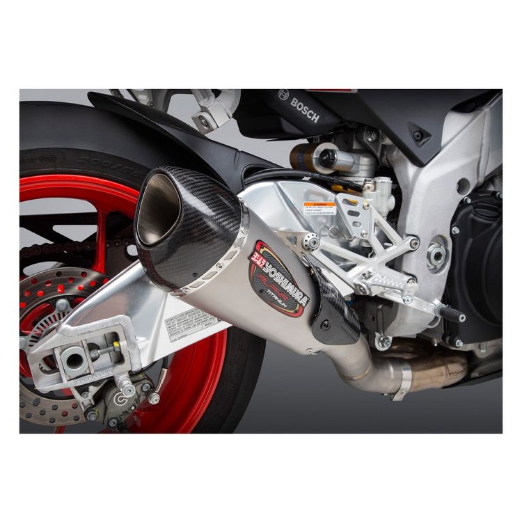 Yoshimura Alpha T Works Race Slip-On Exhaust for Aprilia RSV4 RR