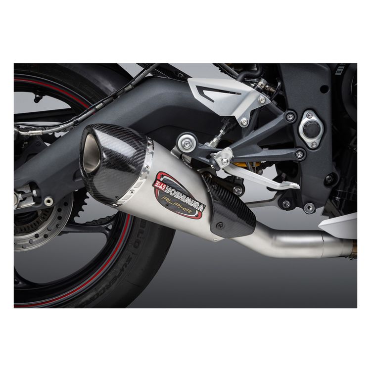 Yoshimura Alpha T Works Street Slip-On Exhaust for Triumph Daytona 675R