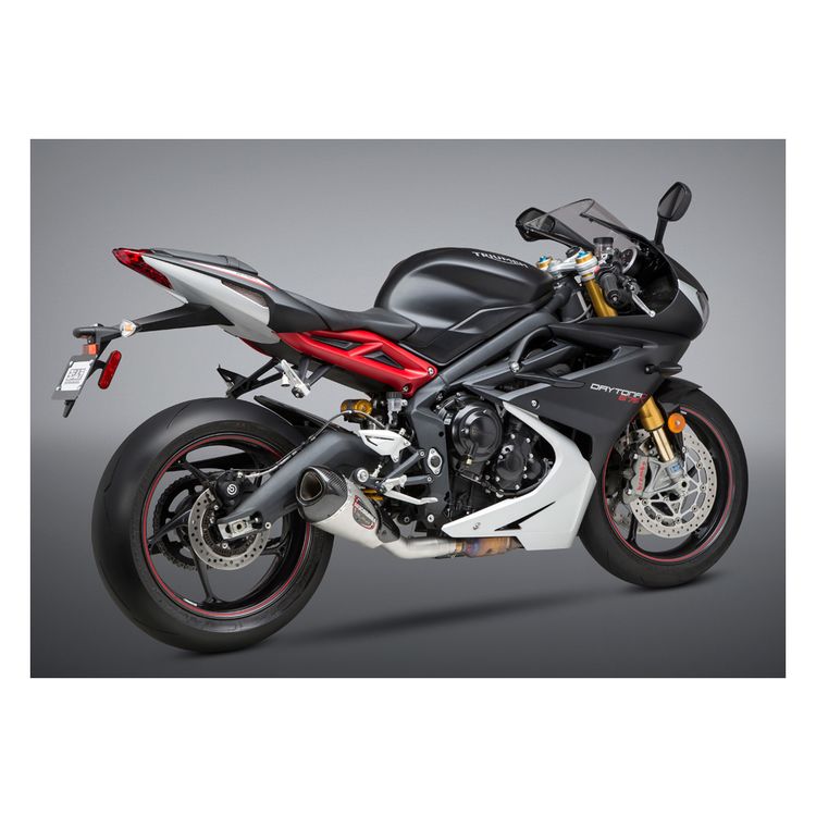 Yoshimura Alpha T Works Street Slip-On Exhaust for Triumph Daytona 675R