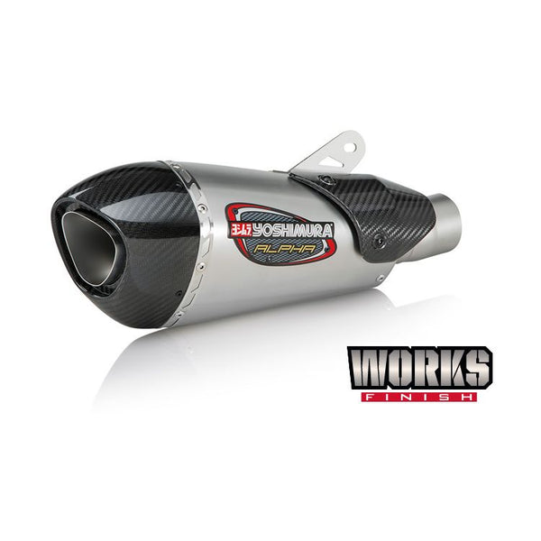 Yoshimura Alpha T Works Street SlipOn Exhaust for Triumph Daytona