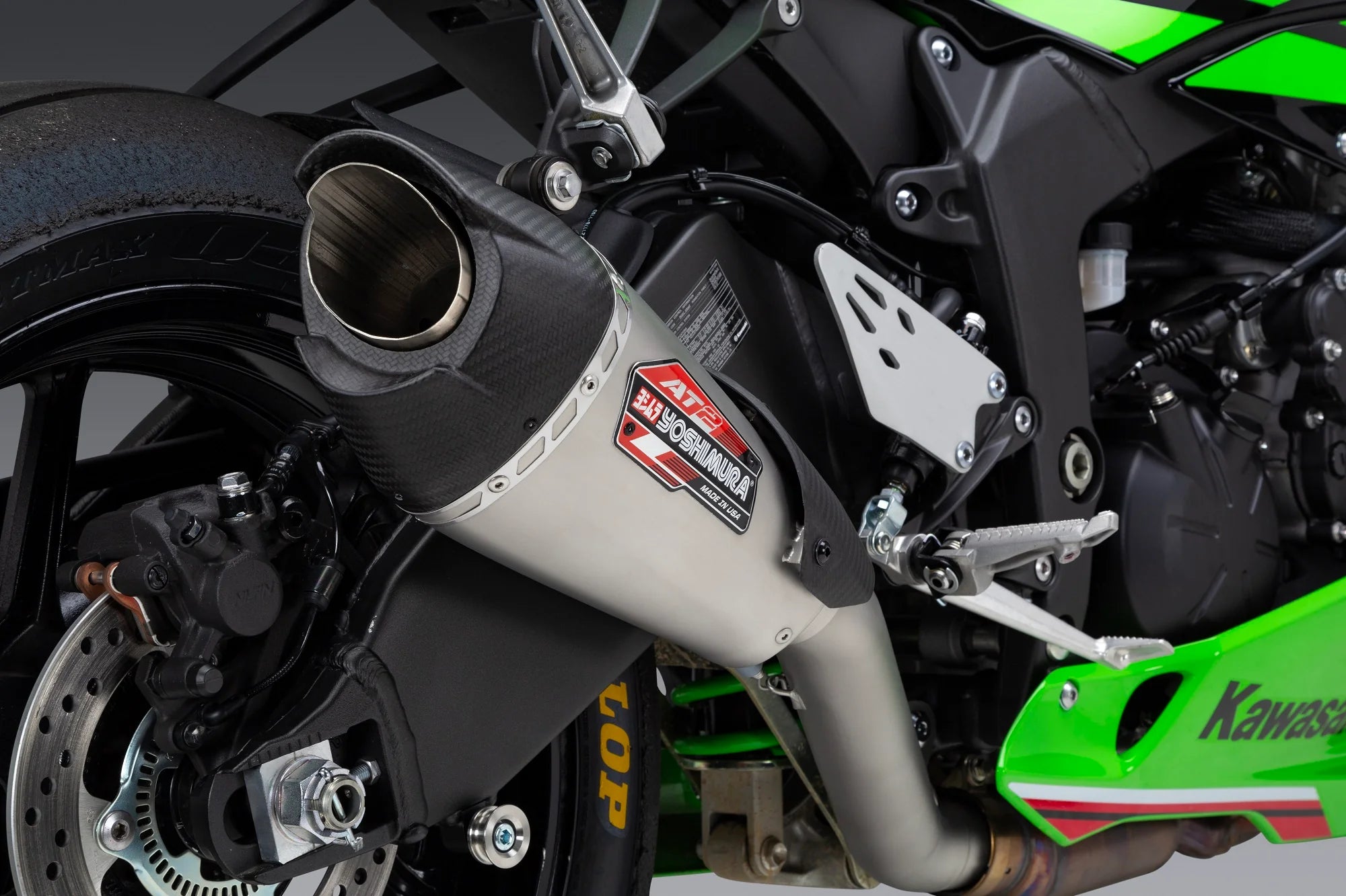 Yoshimura AT2 Stainless 3/4 Exhaust for Kawasaki ZX-6R 2019-25