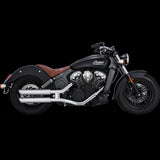 Vance and Hines Twin Slash 3″ Slip-On Exhaust for Indian Scout Bobber