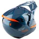 Klim X1 Alpha Helmet - Gloss Concept Petrol - Strike Orange