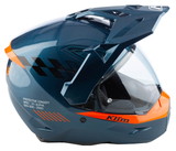 Klim X1 Alpha Helmet - Gloss Concept Petrol - Strike Orange