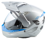 Klim X1 Alpha Helmet - Gloss Concept High-Rise - Electric Blue Lemonade