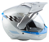Klim X1 Alpha Helmet - Gloss Concept High-Rise - Electric Blue Lemonade