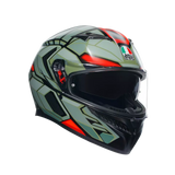 AGV K3 Decept Matt Black/Green/Red Helmet