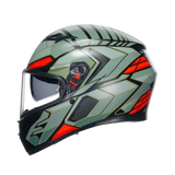 AGV K3 Decept Matt Black/Green/Red Helmet