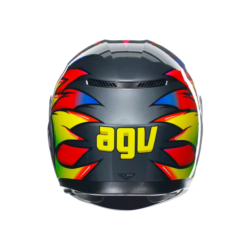 Buy AGV K3 Birdy 2.0 Grey/Yellow/Red Helmet Online in India – superbikestore