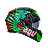 AGV K3 DOT(E2206) - KAMALEON HELMET - BLACK/RED/GREEN