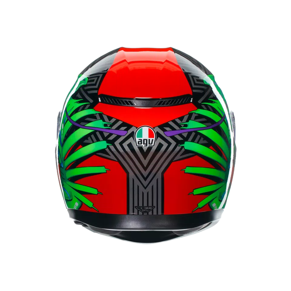 Buy AGV K3 Kamaleon Black/Red/Green Helmet Online in India – superbikestore