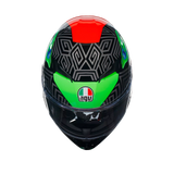 AGV K3 DOT(E2206) - KAMALEON HELMET - BLACK/RED/GREEN