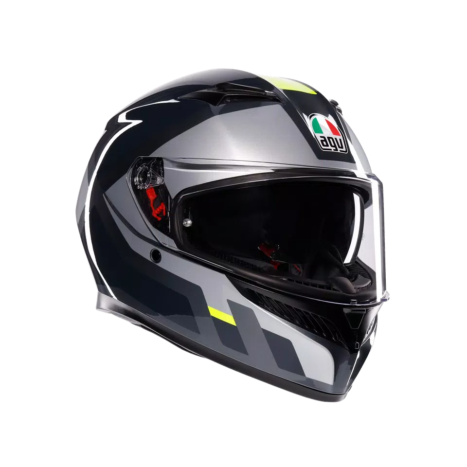 agv k3 india Buy AGV K3 Shade Grey/Yellow Fluo Helmet Online in India – superbikestore