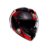 AGV K3 Striga Black/Grey/Red Helmet