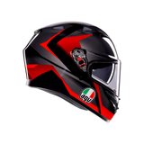 AGV K3 Striga Black/Grey/Red Helmet