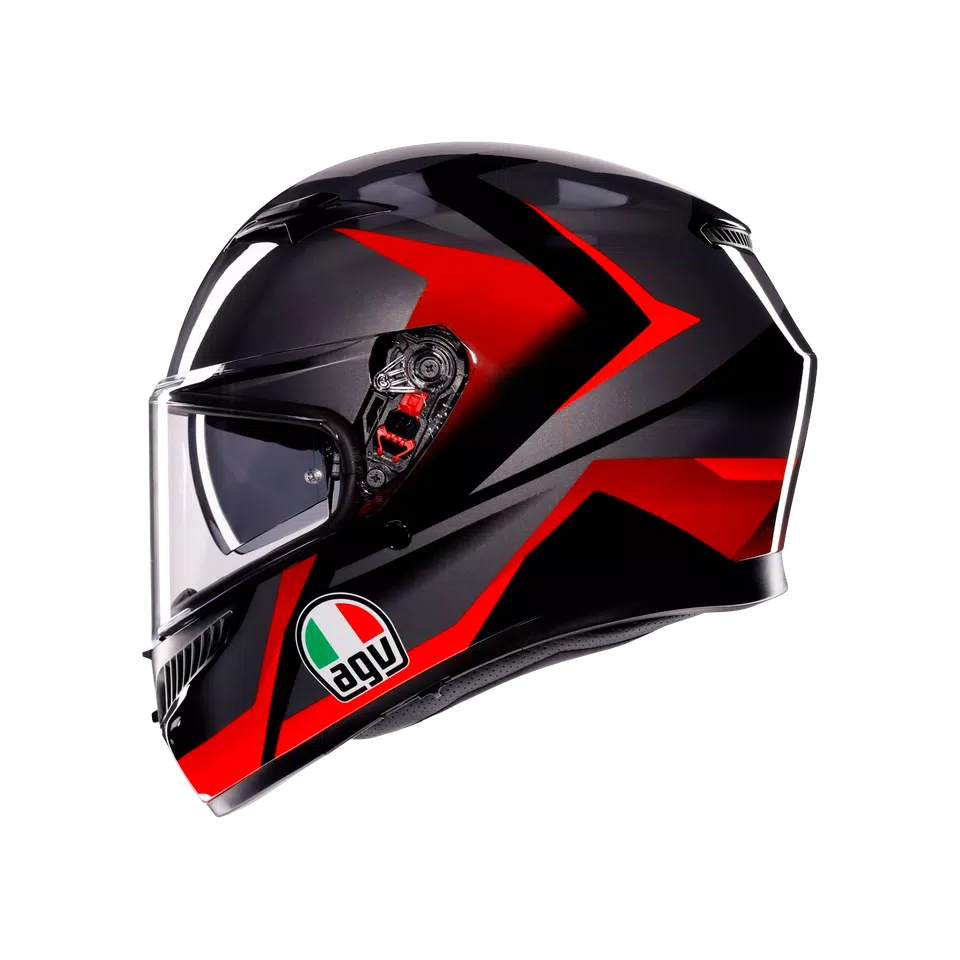 Buy AGV K3 Striga Black/Grey/Red Helmet Online in India – superbikestore