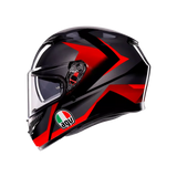 AGV K3 Striga Black/Grey/Red Helmet