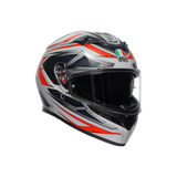AGV K3 Space Matt White/Red Fluo Helmet