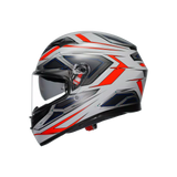 AGV K3 Space Matt White/Red Fluo Helmet