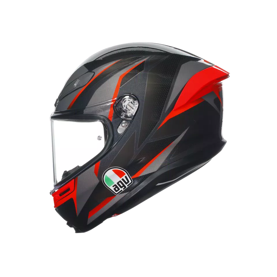 Buy AGV K6 S Slashcut Black/Grey/Red Helmet Online in India – superbikestore